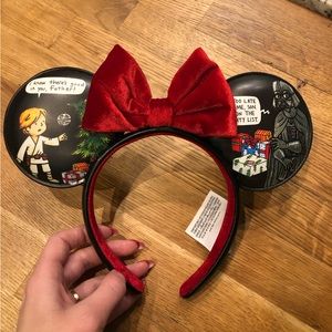 Disney Minnie Mouse Star Wars Christmas ears